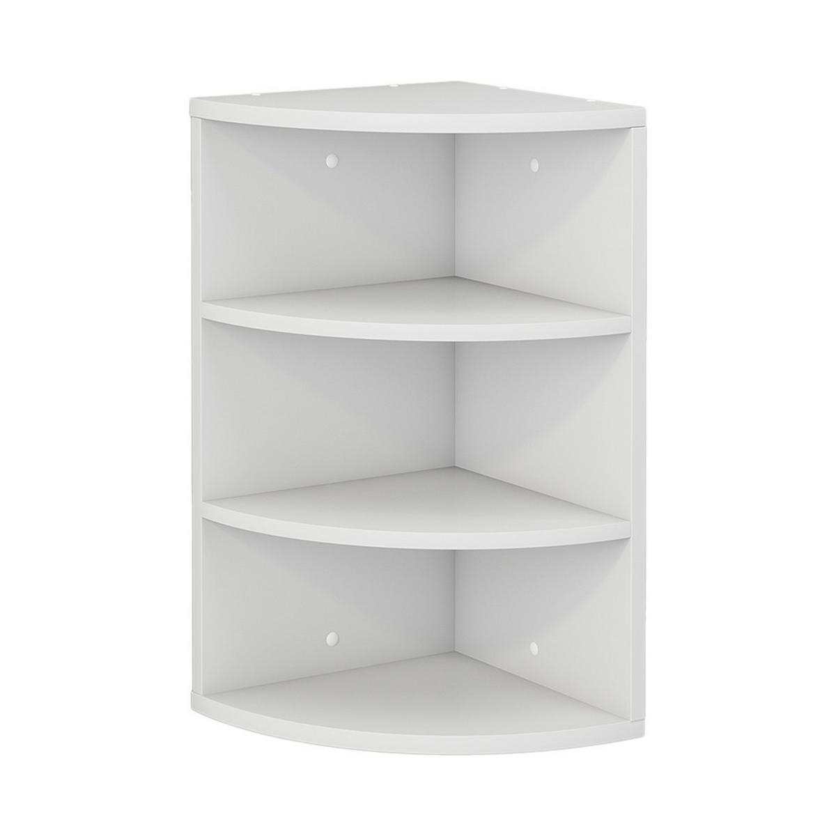 ECKREGAL Fabienne Weiß 30 x 60 cm 3 Fächern - Weiß, Holzwerkstoff (30/60/30cm) - Vicco