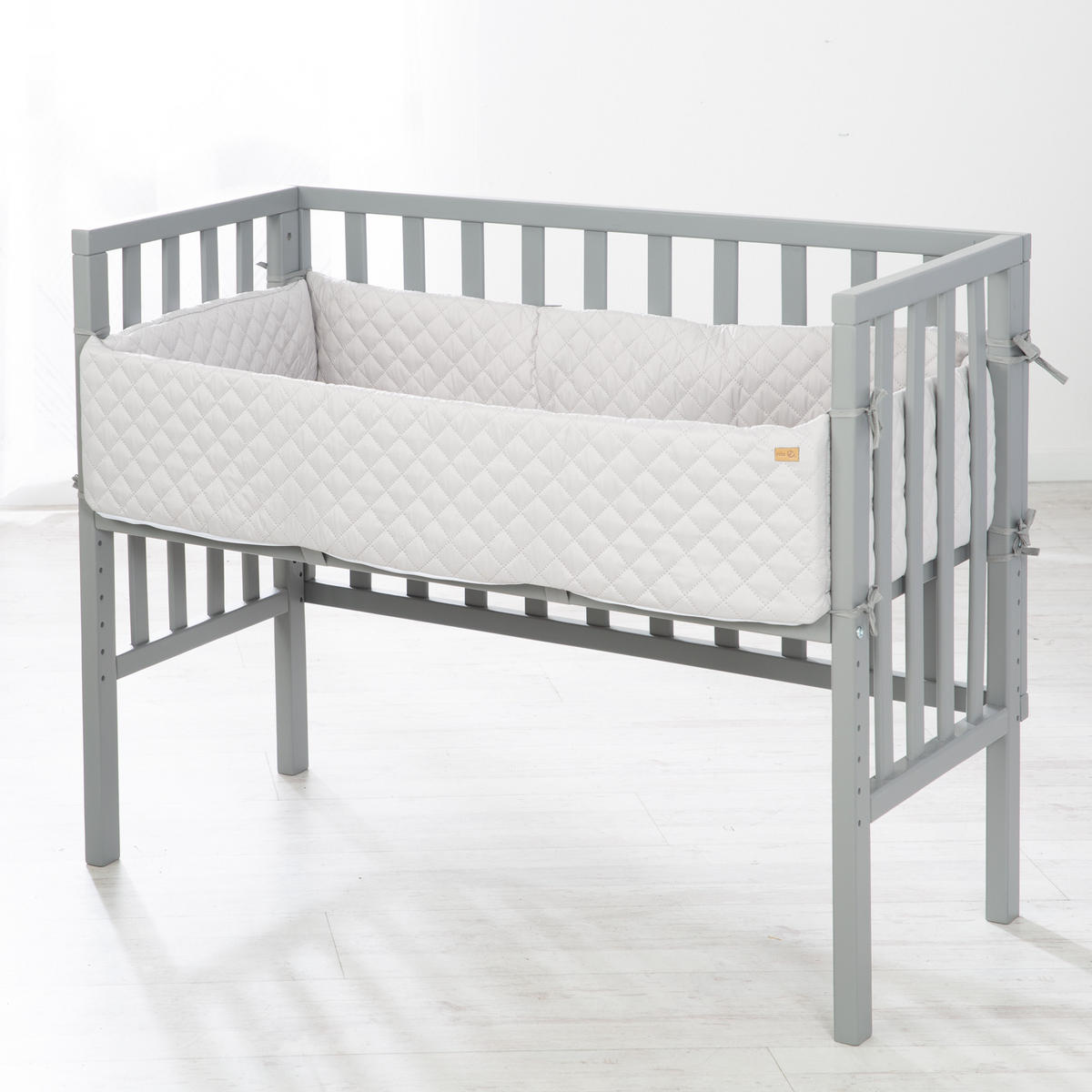 BEISTELLBETT roba Style grau 2in1 Set 90 x 45 cm - Taupe/Grau, Holzwerkstoff (45/90cm) - Roba