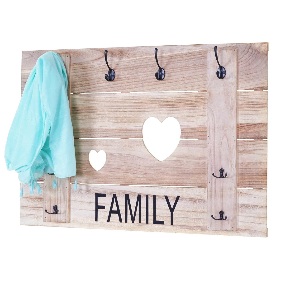 WANDGARDEROBE FAMILY SHABBY-LOOK Beige - Beige, Holz (90/60/3cm) - MCW