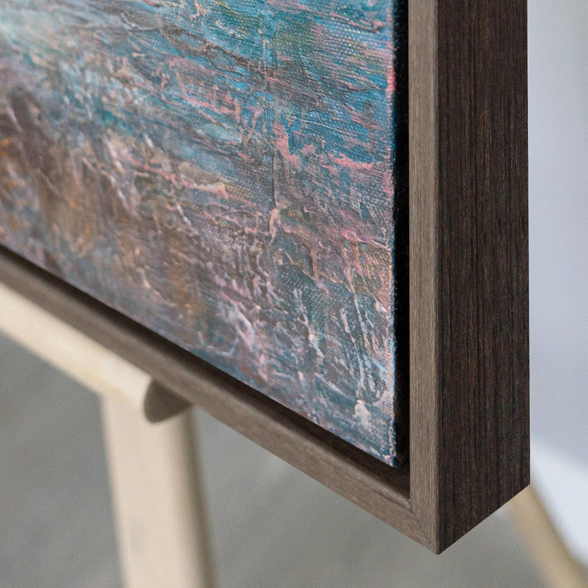 GEMÄLDE Sonnenuntergang Schattenfugenrahmen Grau 70x50 cm - Grau, Holz (70/50cm) - YS-art gallery