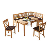 ECKBANKGRUPPE im Landhausstil Damaris Massivholz Wildeiche/Braun - Wildeiche/Braun, Holz (179/1/139cm) - 58aufmkessel
