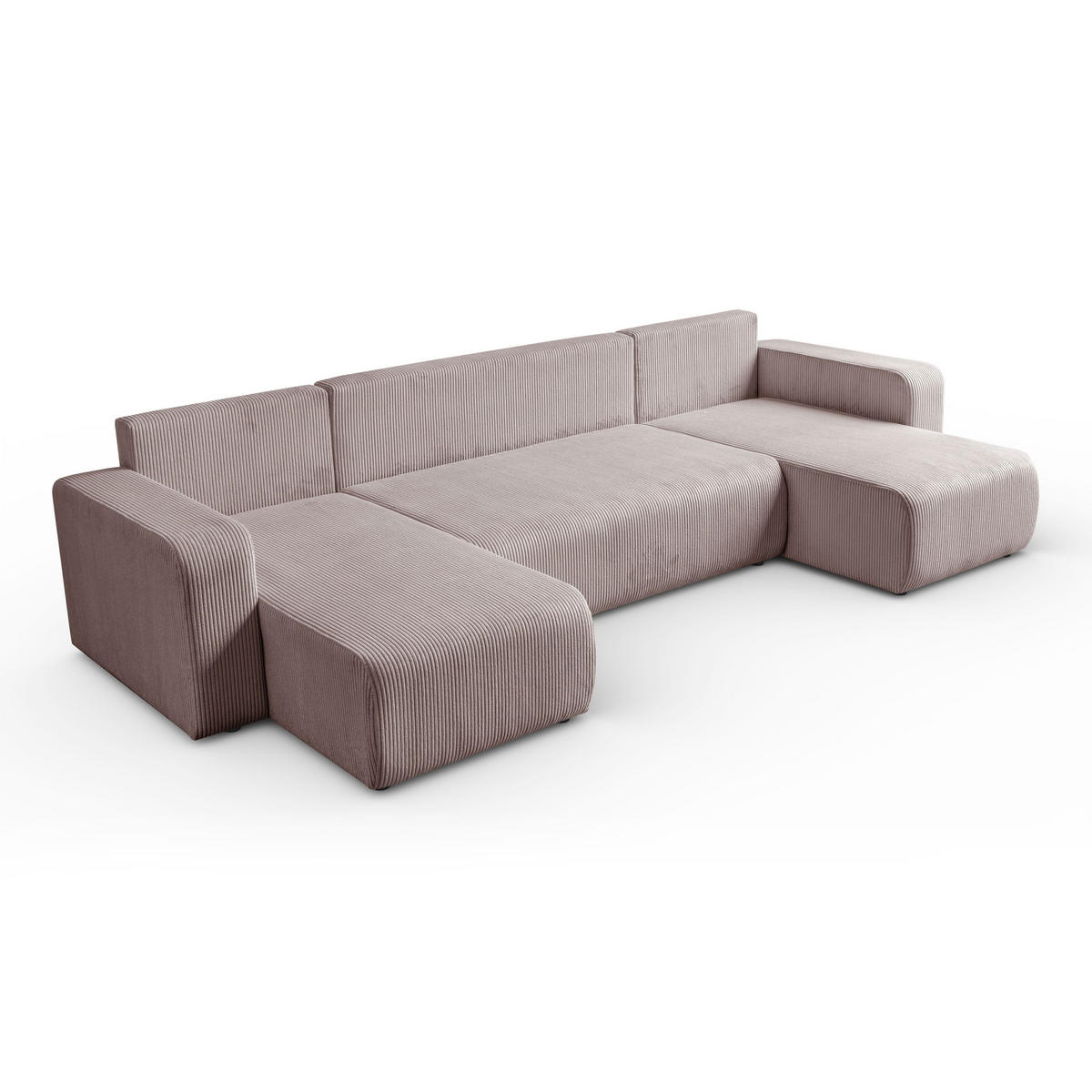 ECKSOFA PRESTIGE U mit Schlaffunktion, Poso 27 - Rosa, Textil (317/83/143cm) - Lookway