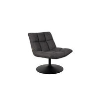 SESSEL Bar Bouclé Dunkelgrau - Dunkelgrau/Grau, Textil (66/78/74cm) - Dutchbone