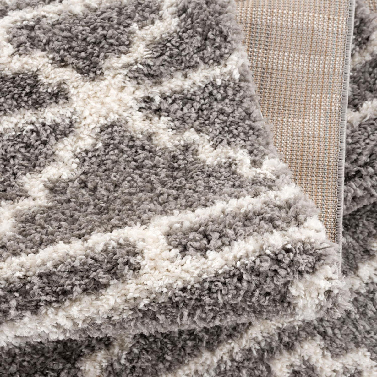 HOCHFLOR-TEPPICH Pulpy 530 Taupe 200x290 cm - Grau, Textil (200/290cm) - carpet city