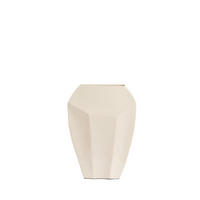 VASE Cordoba Weiß 25/11/34 cm - Creme, Metall (34cm) - Light & Living
