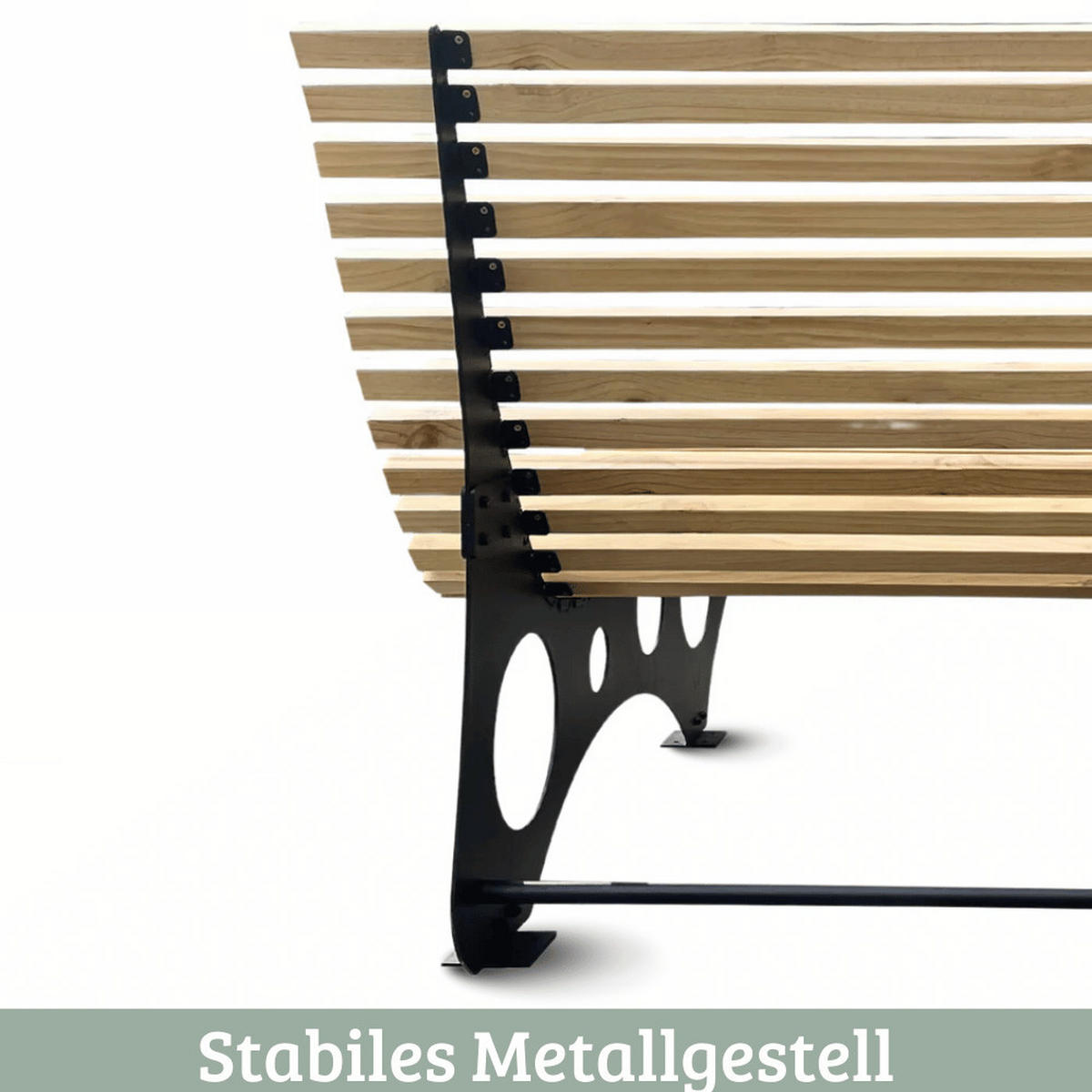 WELLENLIEGE Doppelliege MARTEN Massivholz Waldsofa - Braun, Holz (148/105/152cm) - DELUKE