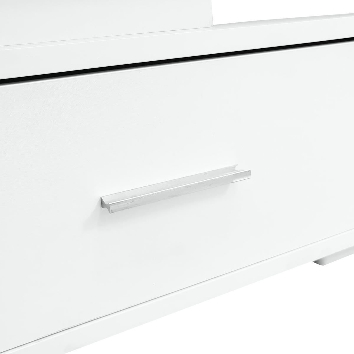 COUCHTISCH Weiß 100/50/44 cm - Weiß, Holzwerkstoff (100/50/44cm) - Urban Meuble