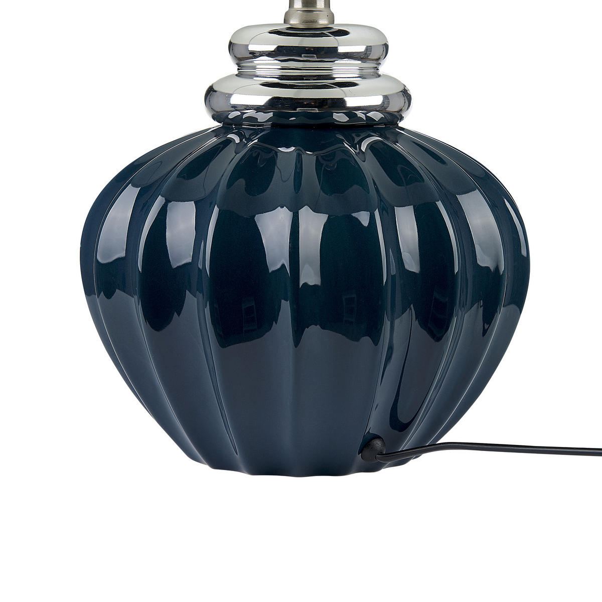 TISCHLAMPE Neris 33/33/45 cm - Blau, Keramik (33/33/45cm) - Beliani