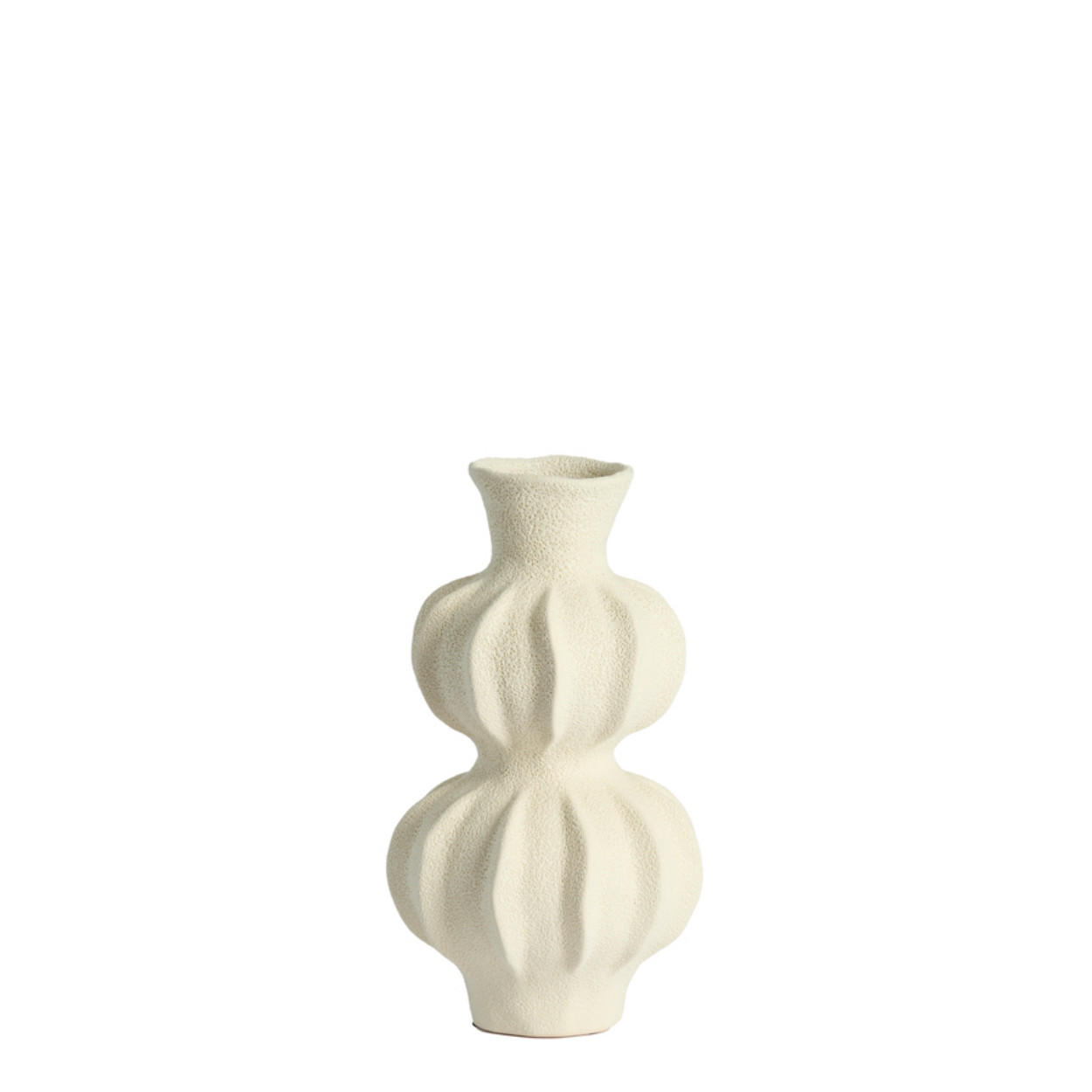VASE Spotorno - Weiß - 18/18/33 cm - Weiß, Keramik (33cm) - Light & Living