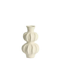 VASE Spotorno - Weiß - 18/18/33 cm - Weiß, Keramik (33cm) - Light & Living