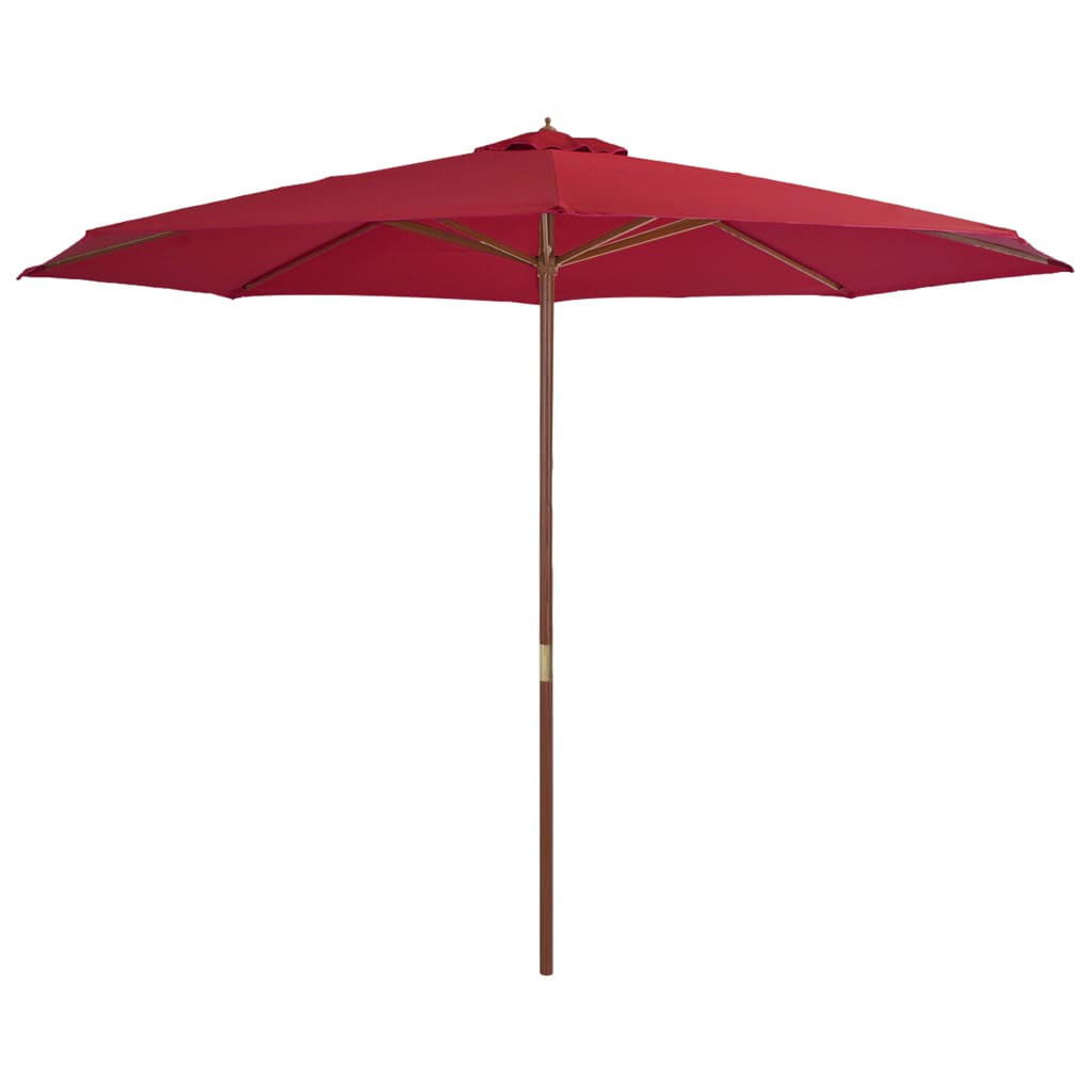 furnicato Sonnenschirm Rot 350x350 cm