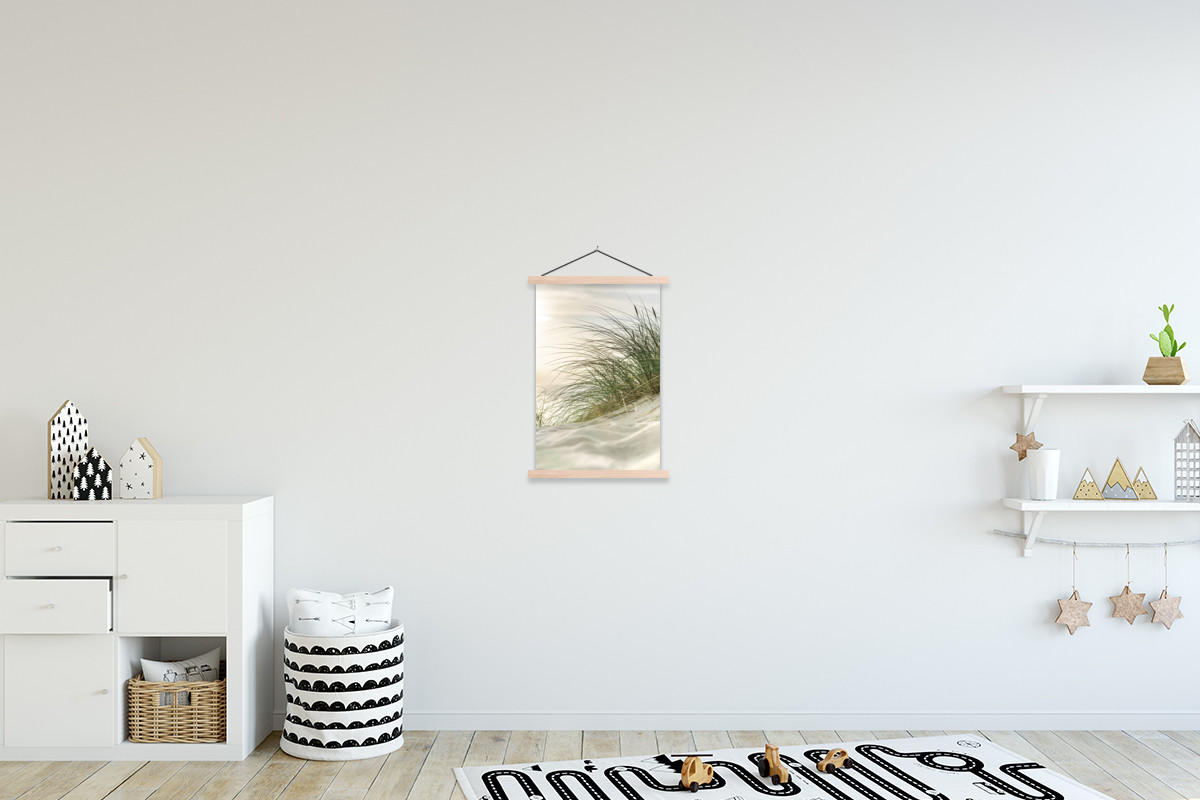 POSTER Dünen - Strand - Schleswig-Holstein - Wattenmeer 40x60 cm - Creme, Textil (40/60/0.15cm) - MuchoWow
