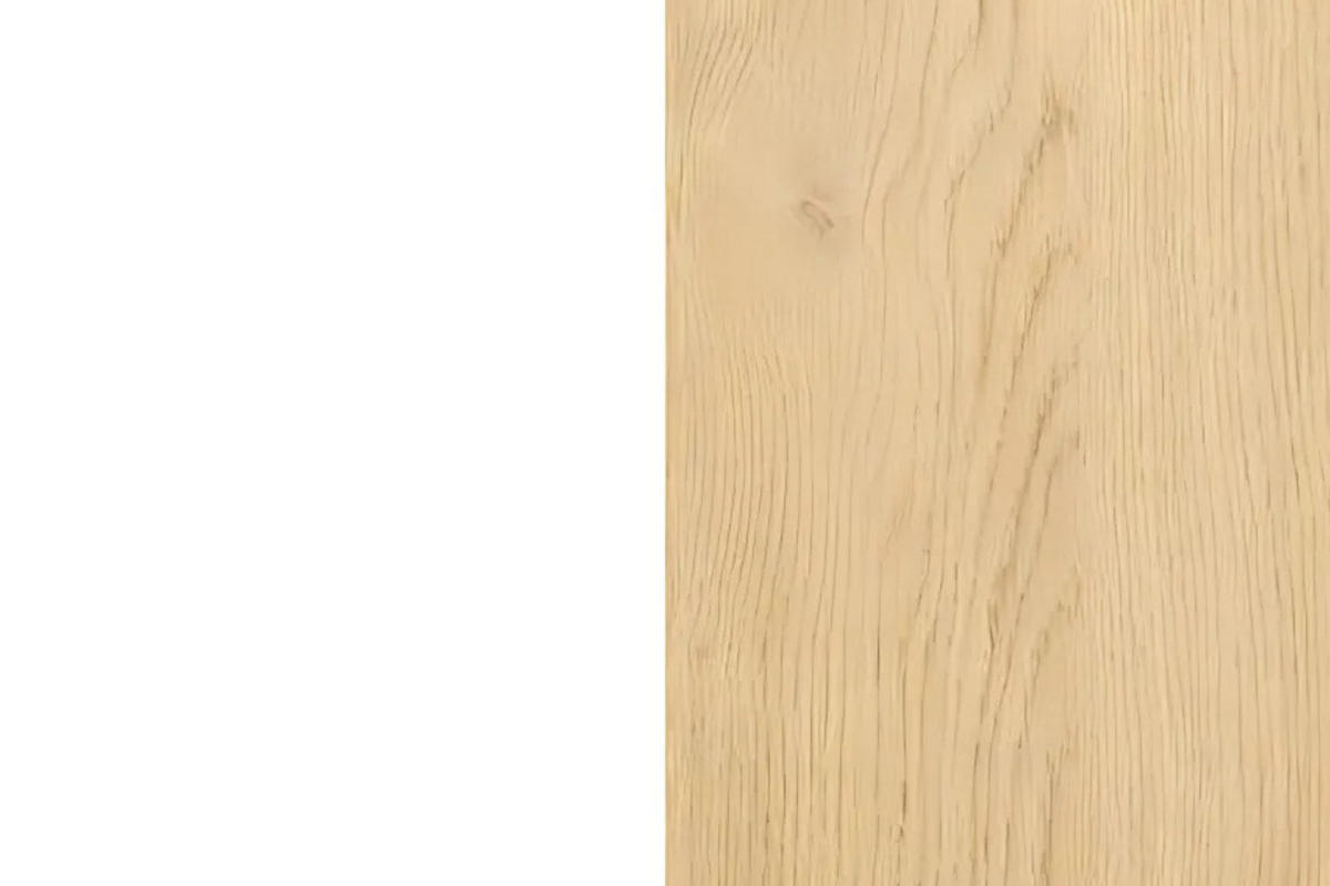 KINDERHOCHKOMMODE OKTAVIA 03 in Weiß Matt / Eiche - Eichefarben/Weiß, Holzwerkstoff (80/165/40cm) - Deine Möbel 24