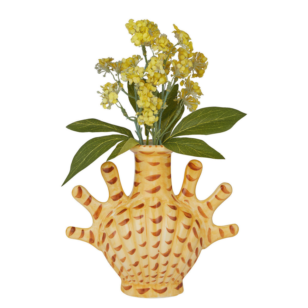 VASE Coral Coast Koralle - Gelb, Keramik (18cm) - Butlers