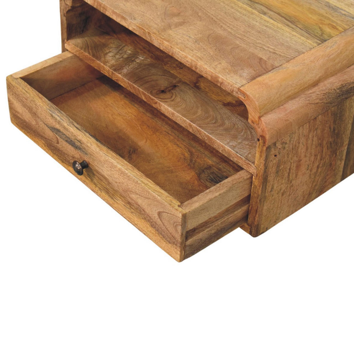 NACHTTISCH mit Eichenoptik-Finish, 1 Schublade, 1 offene Ablage, braun - Braun, Holz (45/24/32cm) - Artisan Furniture