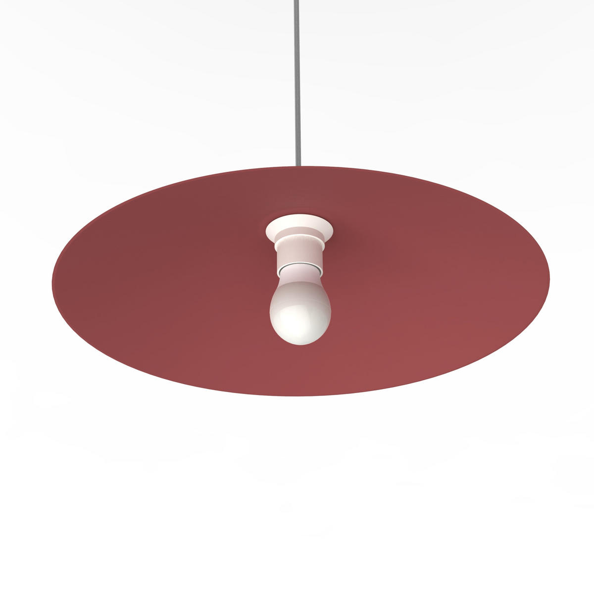 HÄNGELEUCHTE - Rot, Metall (40/40/10cm) - Lumicom