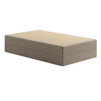 BOXSPRINGBETT mit Bonnell Matratze, 120 x 200 cm, in Beige - Beige, Naturmaterialien (120/200cm) - Home Collective