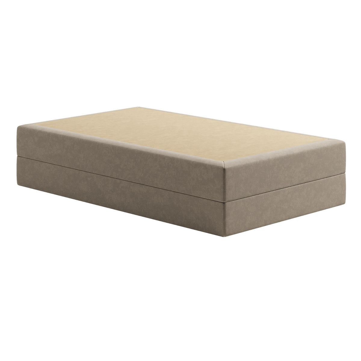 BOXSPRINGBETT mit Bonnell Matratze, 120 x 200 cm, in Beige - Beige, Naturmaterialien (120/200cm) - Home Collective