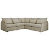 ECKSOFA VERSO L Beige Velvet - Beige/Schwarz, Kunststoff/Textil (270/270cm) - MKS