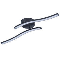 LED-DECKENLEUCHTE Kotz 10/51.5/7.3cm - Schwarz, Kunststoff (51.5/10/7.3cm) - Nettlife
