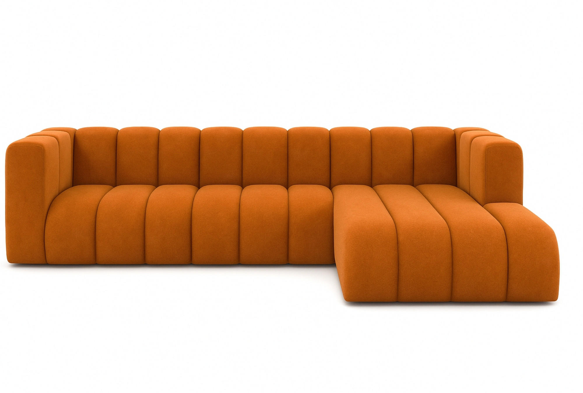 ECKSOFA L-Form GRAND 318 cm, Stoff Salvador, Braun, Rechts - Braun, Holz (318/179cm) - Kaiser Möbel