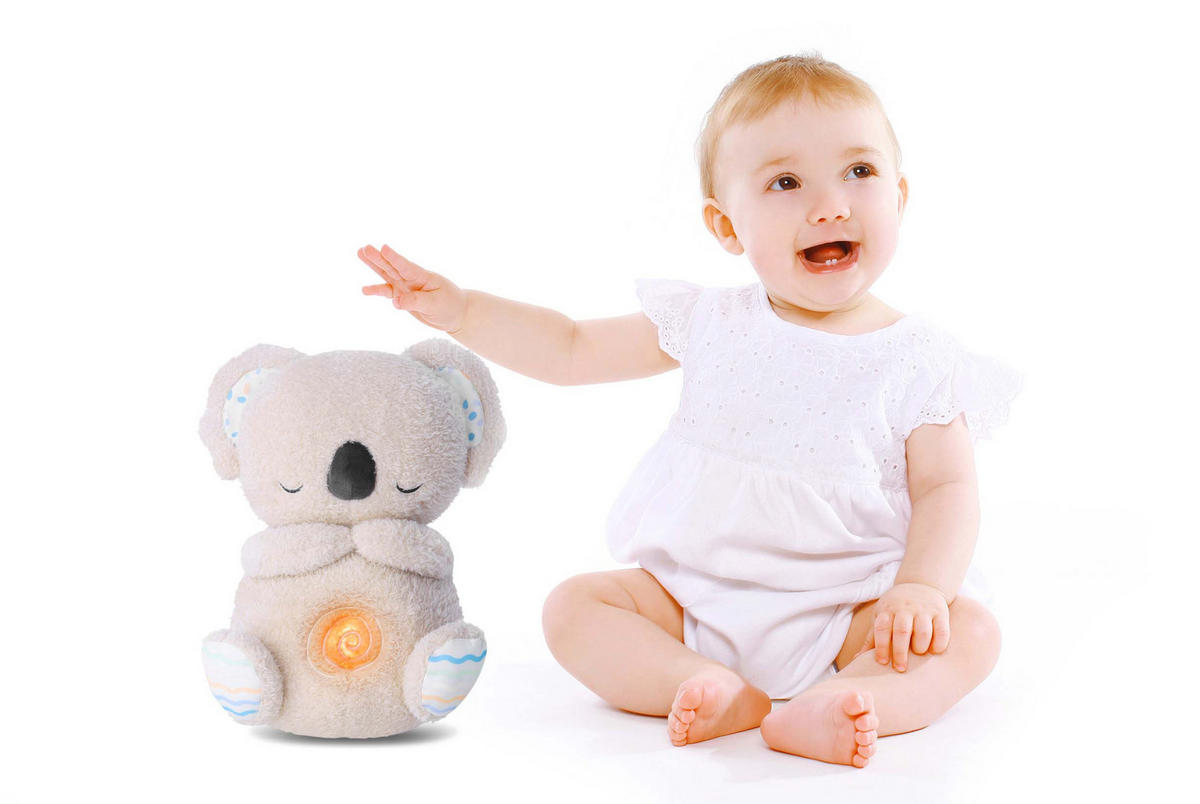 KUSCHELTIER-NACHTLICHT mit Musik und Timer für Neugeborene - waschbar und beruhigend - Weiß, Kunststoff (20.2/17.3/28.8cm) - Northpoint