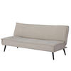 SCHLAFSOFA 3-Sitzer aus Stoff, Beige - Beige, Metall (83/81/181cm) - Giga Meubel
