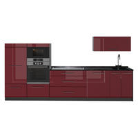 CHICINETĂ Fame-Line, Bordeaux lucios ridicat/antracit, 340 cm, AP Antracit - bordo/antracit, compozit lemnos (340/153.6/60cm) - Vicco