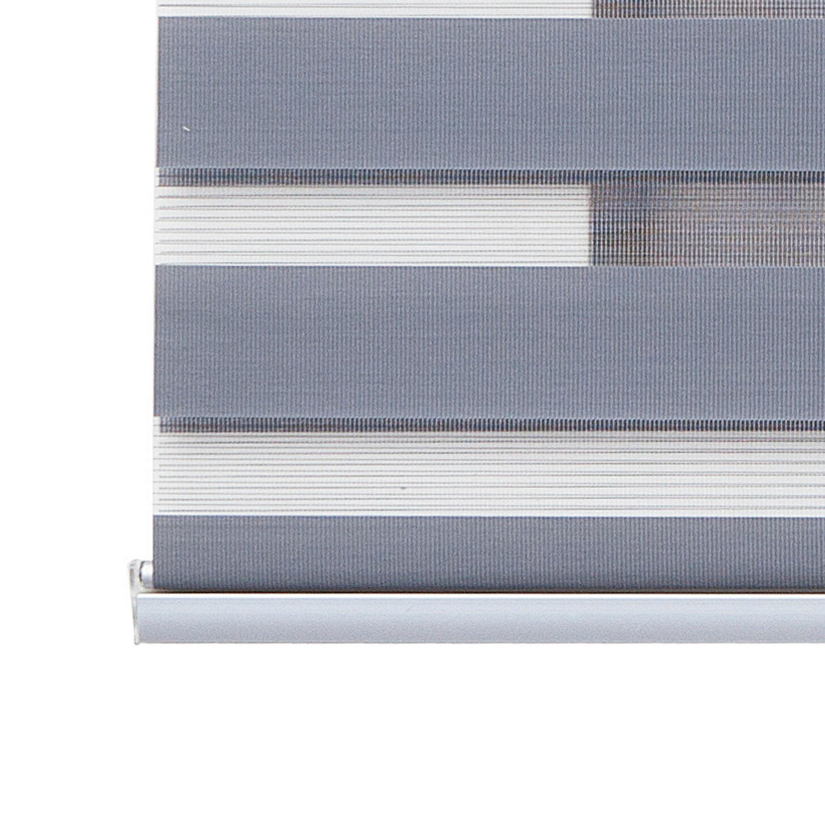 DOPPELROLLO Silber 140x250 cm - Silberfarben, Kunststoff (140/250cm) - STORESDECO
