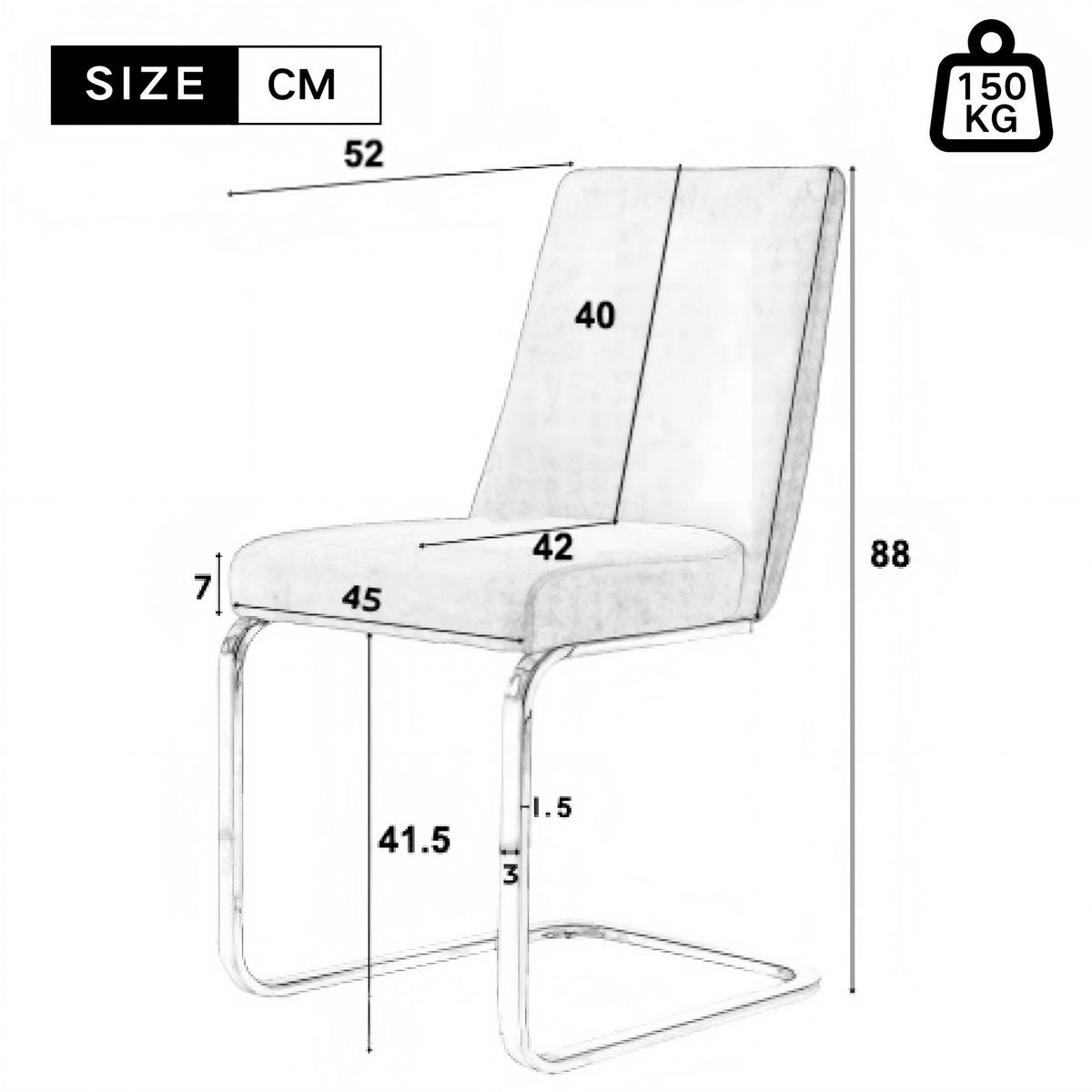ESSZIMMERSTUHL 2er Set Samt Diamant Grau Silber Metallbeine - Grau, Textil (50.5/89/46cm) - FLIEKS