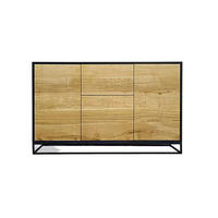 EICHENKOMMODE im Loft- und industriellen Stil ADEO III - Eichefarben, Holz (130/80/40cm) - Rawood Furniture