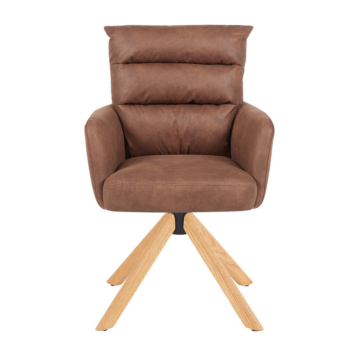 ARMLEHNSTUHL Mika-Jule 2er-Set - Honigeiche/Braun, Eichenholz/Holz (59/94/66cm) - DUBI Möbel