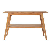 WASCHBECKENUNTERSCHRANK - 120 cm x 55 cm - Holz, Platte - Naturfarben Hell - BOBOTSARI - Naturfarben, Holz (120/76/55cm) - Vente-Unique