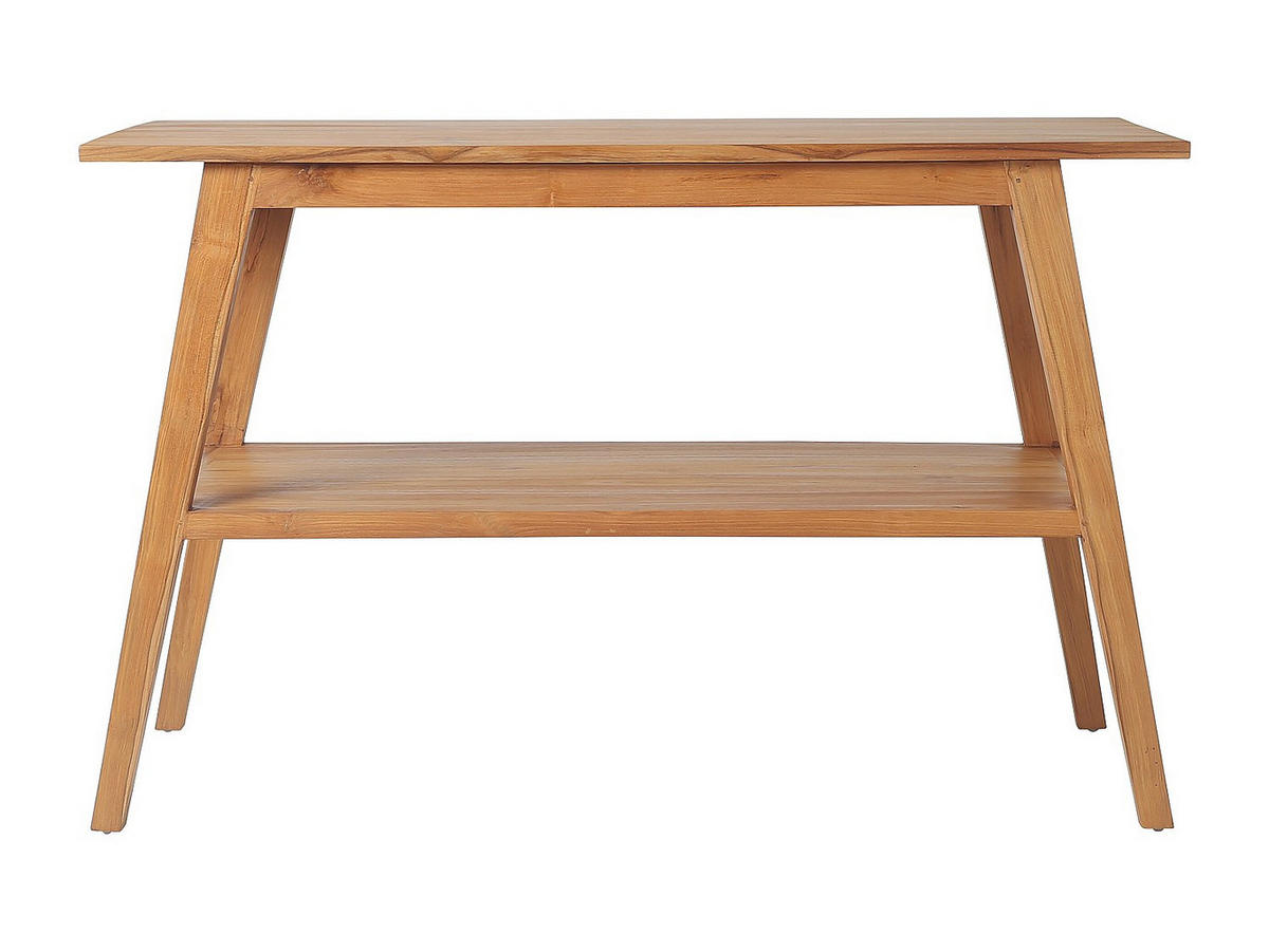 WASCHBECKENUNTERSCHRANK - Teakholz - 120 cm - BOBOTSARI - Naturfarben, Holz (120/76/55cm) - Vente-Unique