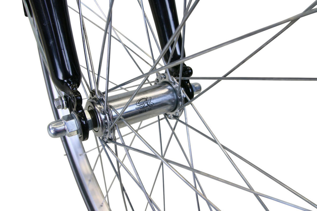 CITYBIKE Citytrek Lady Premium Black 3 Gnag 28 Zoll Größe: 48cm - Schwarz, Metall (48cm) - Hawk Bikes
