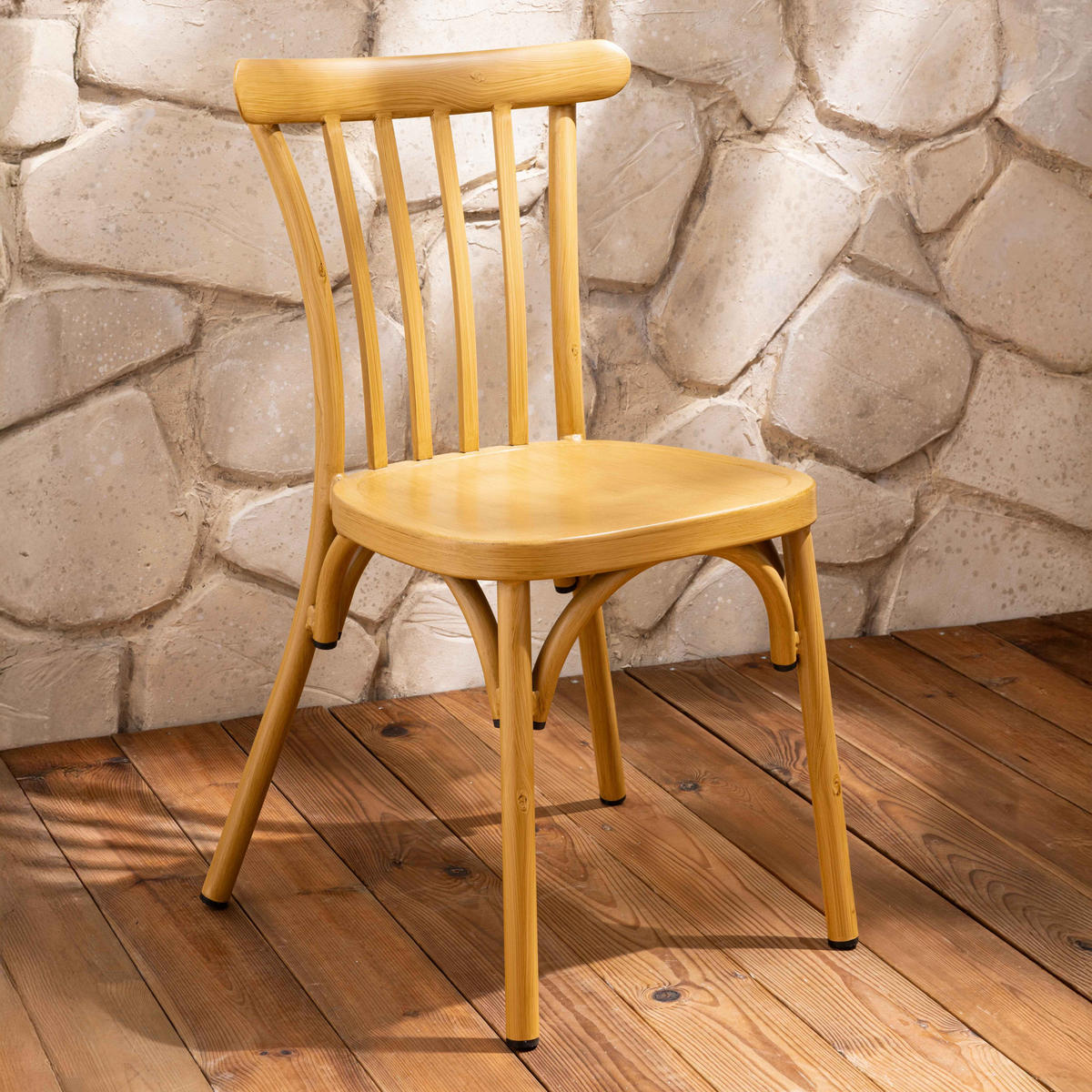 GARTENSTUHL, Holzfarbe - Braun, Metall (44/87/52cm) - Oviala