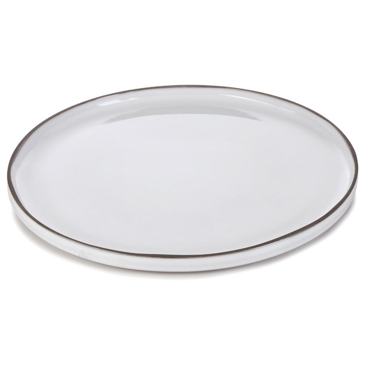 PRÄSENTATIONSPLATTE CARACTERE 33 cm WEISS CUMULUS - Weiß, Keramik (33/2/33cm) - Revol Porcelaine France
