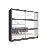 KLEIDERSCHRANK Graphit 230/215/62 - Graphitfarben, Holzwerkstoff (230/215/62cm) - RAUMHIRSCH FURNITURE