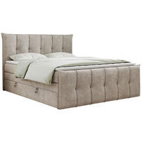 BOXSPRINGBETT PREMIUM 11 KING 120/200 Beige Struktur - H3 - Beige, Holz/Textil (120/200cm) - MKS