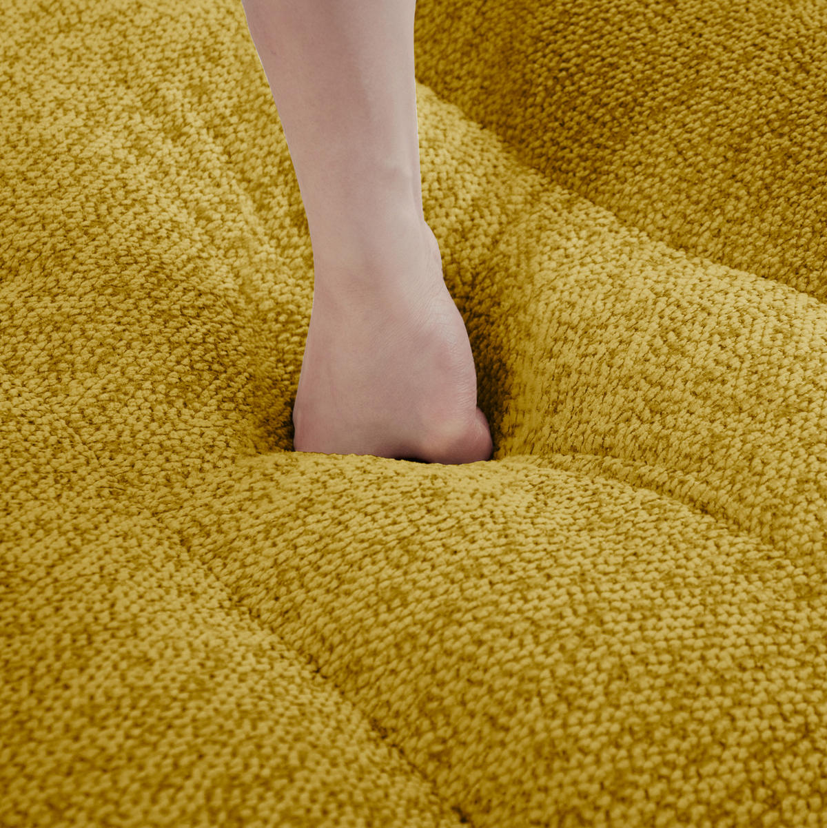 SOFA modular frameless Gelb - Gelb, Kunststoff (104/79/366cm) - Meubliv