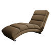 RELAXLIEGE Holiday - Chromfarben/Nussbaumfarben, Holz/Textil (62/84/180cm) - MIRJAN24