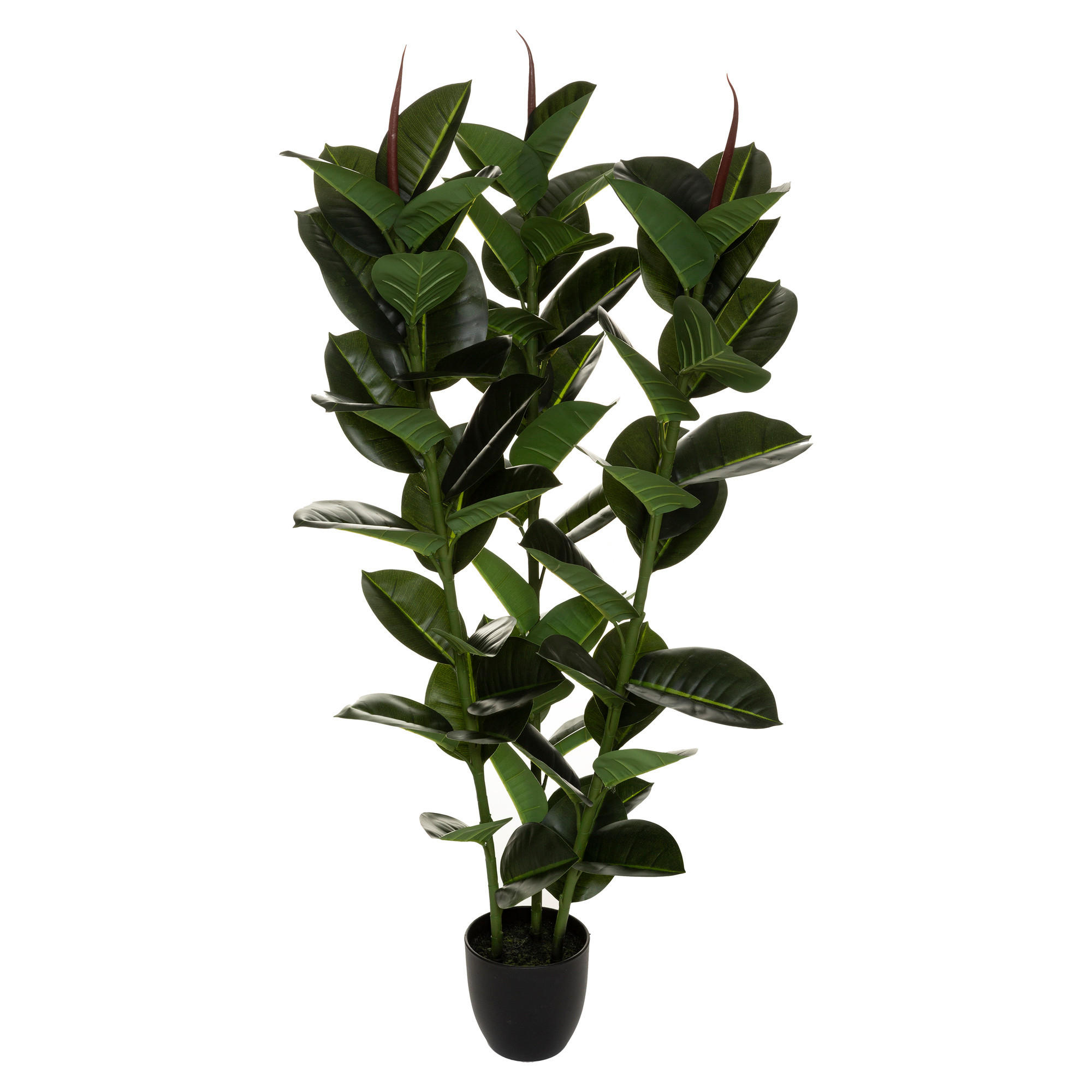 GUMMIBAUM im Topf 40/40/120 cm - Grün, Kunststoff (120cm) - Atmosphera Createur d´interieur