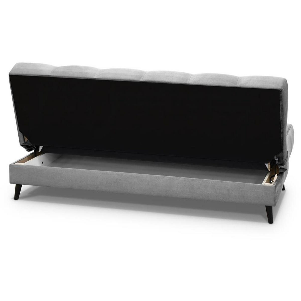 3-SITZER Schlafsofa Nancy hellgrau - Hellgrau, Holz/Textil (220/89/93cm) - Beautysofa