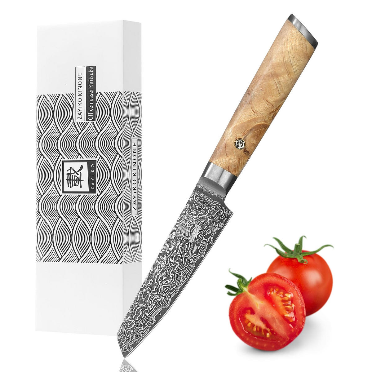 OFFICEMESSER 10 cm - Birkefarben, Holz/Metall (21cm) - Zayiko