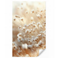 TAPETE - Wild - Blumen - Weiß - 120x200 cm - Creme, Papier (120/200cm) - OnlyWow