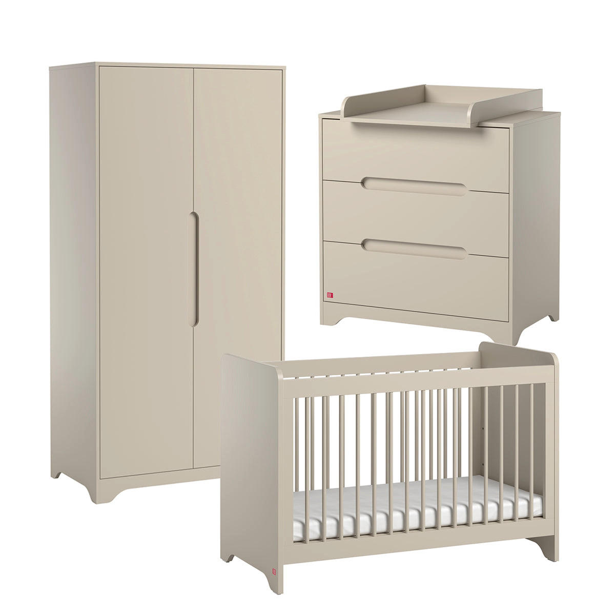 SOBA ZA BEBE 3-dijelniOva Bež - bež, drvni materijal (124.5/86/65cm) - Petits-meubles