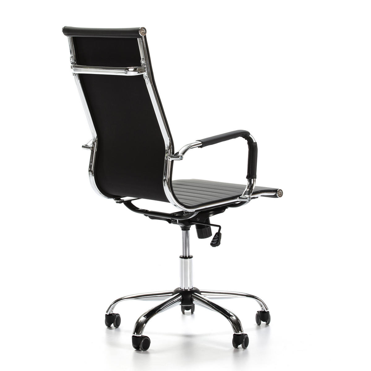 SCAUN rotativ Londres cu funcție de pat, negru - negru, blană (71/107/55cm) - VS Venta-stock