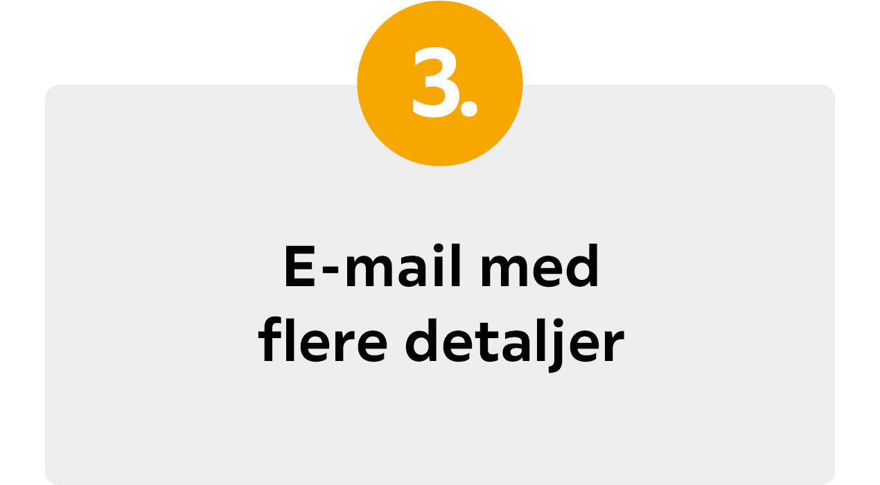 E-mail med flere detaljer