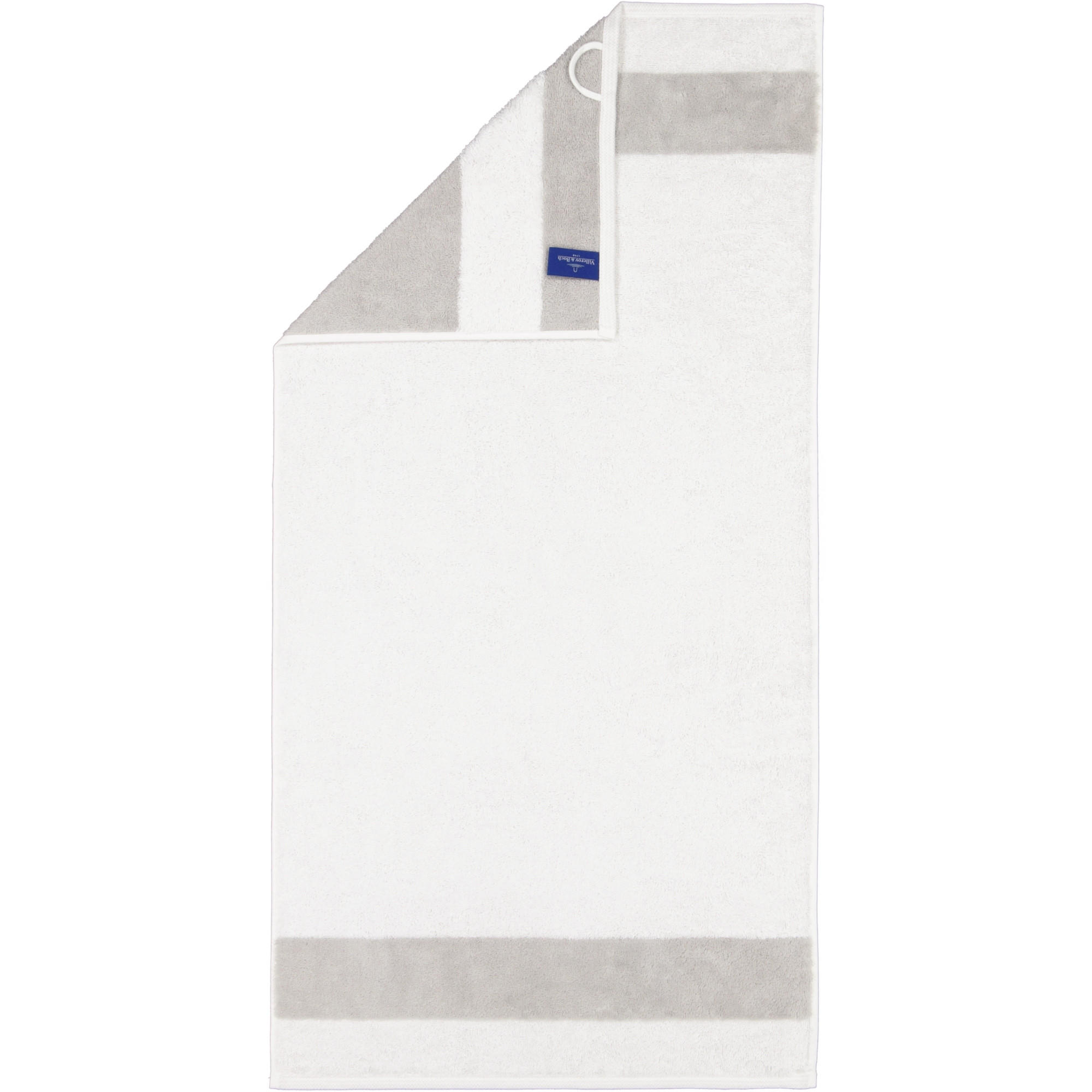 HANDTÜCHER LUXURY DOUBLE 2560 BRILLIANT WHITE - 76 - Weiß, Textil (50/100cm) - Zöllner