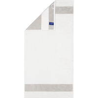HANDTÜCHER LUXURY DOUBLE 2560 BRILLIANT WHITE - 76 - Weiß, Textil (50/100cm) - Zöllner